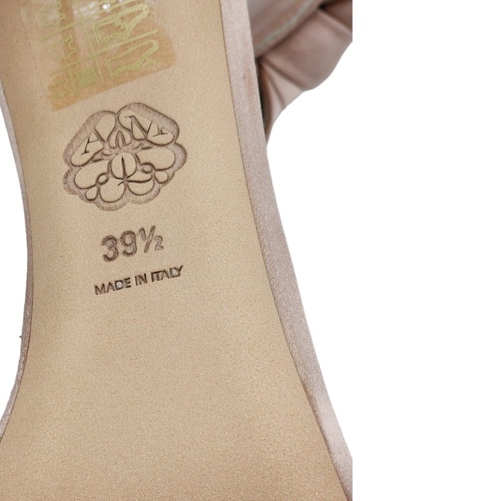 Alexander Mcqueen Pin Heel Nude Bow Sandals - Picture 7 of 14